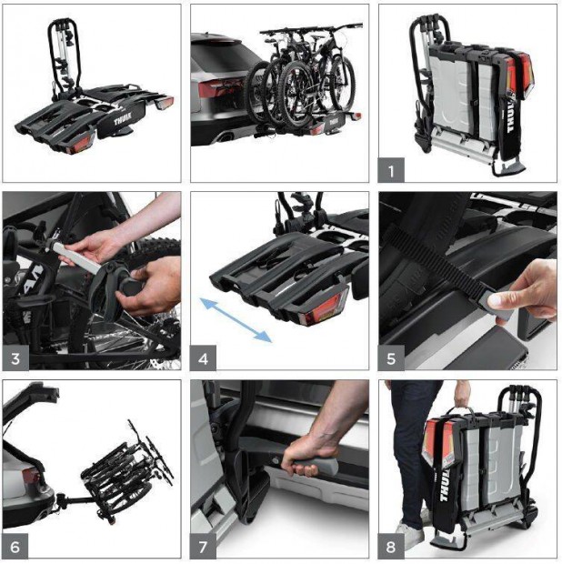Thule Easyfold 934 XT3 j E-BIKE sszecsukh. kerkprszllt