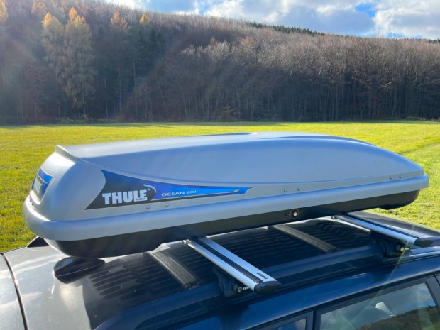 Thule Ocean 600 tetbox, sbox - Szp llapotban, kt kulccsal