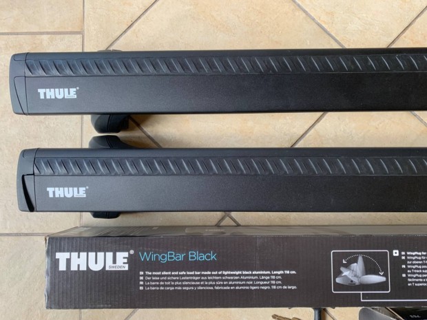 Thule Rapid System, Wingbar black tetcsomagtart