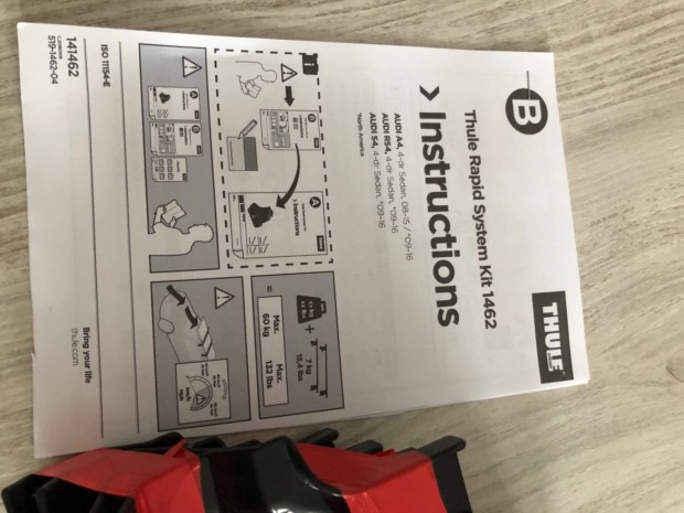 Thule fit kit 1462 Audi a4 08-15