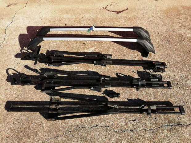 Thule mrkj Ford tetcsomagtart + 3 darab kerkpr, biciklitart