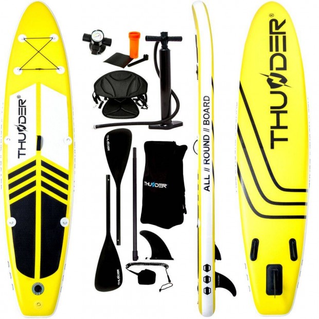 Thunder Sup Paddle Board Yellow 320x76x15 cm-140 kg