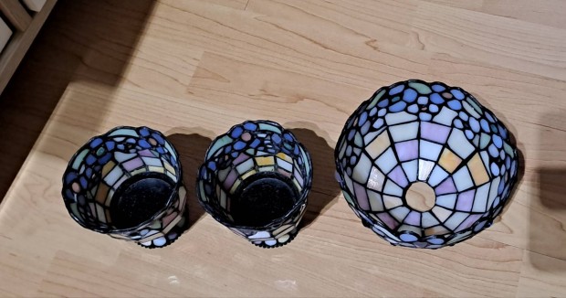 Tiffanyi lámpaernyő, búra, tartók