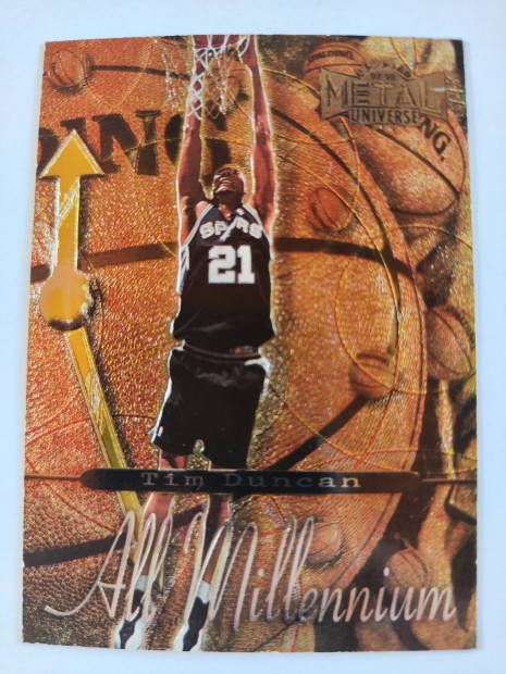 Tim Duncan Metal Universe 1997-1998 kosaras krtya!