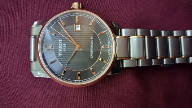 Tissot Powermatic 80 arany-titn automata