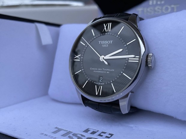 Tissot T Classic Powermatic 80 Automata Acél Tokos Bőr Szíjas Óra
