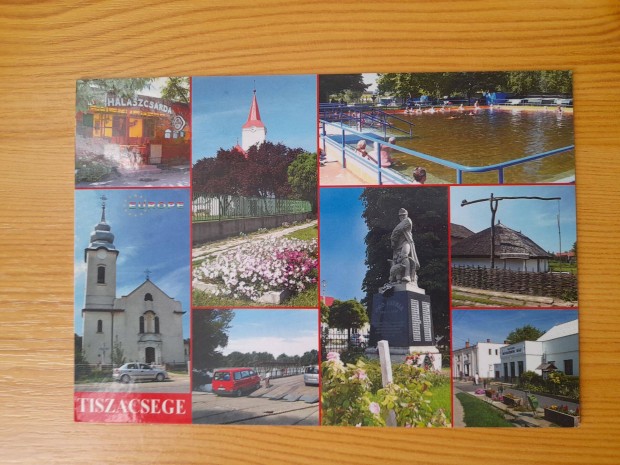 Tiszacsege 2007 képeslap, írott, Húsvét bélyeggel