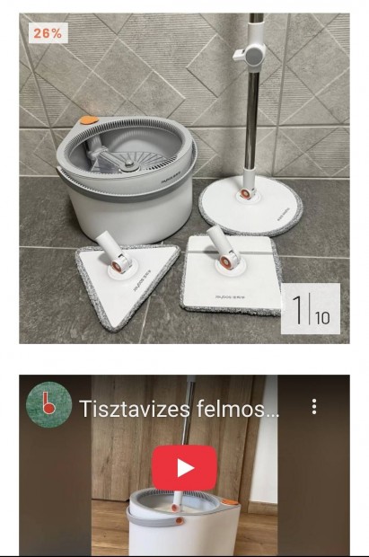Tisztavizes felmosószett