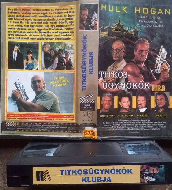 Titkosgynkk klubja - akci vhs- Hulk Hogan