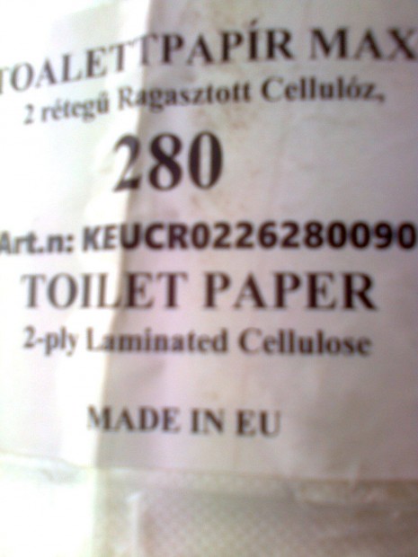 Toaletpapir elado