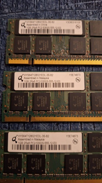 Tbb darab DDR2 Memria RAM 1GB , 500ft / db