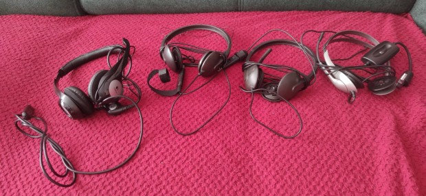 Tbb darab javtand Logitech Platronics headset sszesen 7db