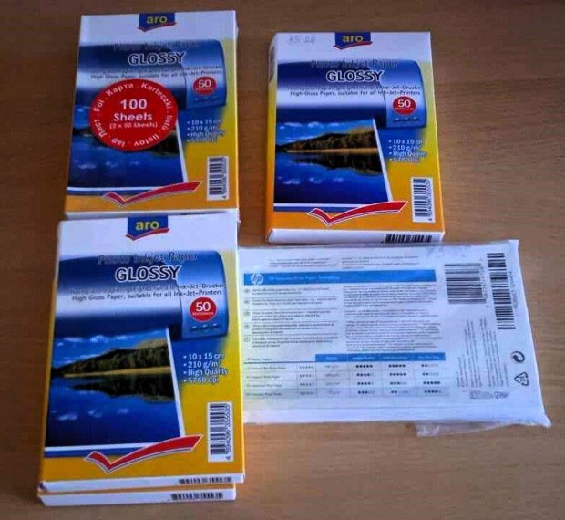Több mint 300 db. Aro Photo Inkjet Paper - Glossy + Semi-glossy