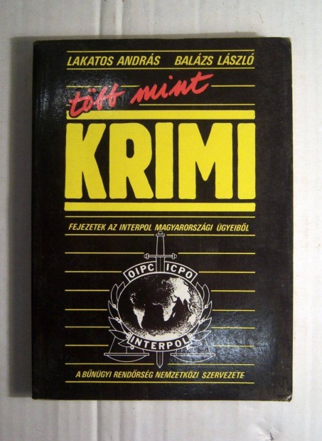 Tbb mint Krimi (Lakatos Andrs-Balzs Lszl) 1986 (4kp+tartalom)
