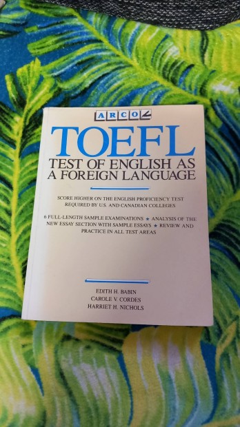Toefl test of en as a foreign language