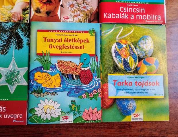 Tojás és üvegfestés Holló Barkács könyvek sokféle érdekes technika