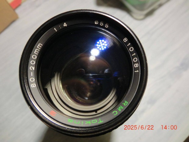 Tokina RMC 80-200 mm,f4 Minolta M/MD csatlakozású objektív nagyon szép