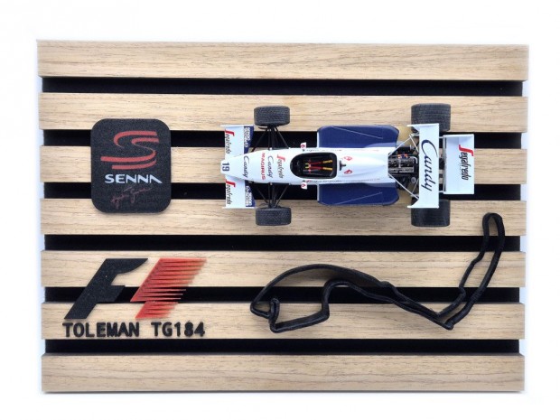 Toleman Hart TG184 F1 #19 (1984) - Ayrton Senna - dísztáblán - dísztá