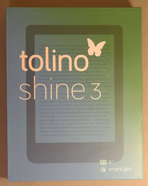 Tolino Shine 3 ebook olvas