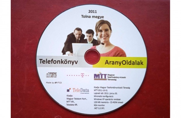 Tolna megye telefonknyv CD , 2011 , j