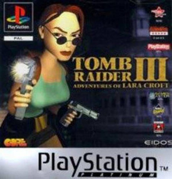 Tomb Raider III Adventures of Lara Croft, Platinum Ed., Mint PS1 jtk