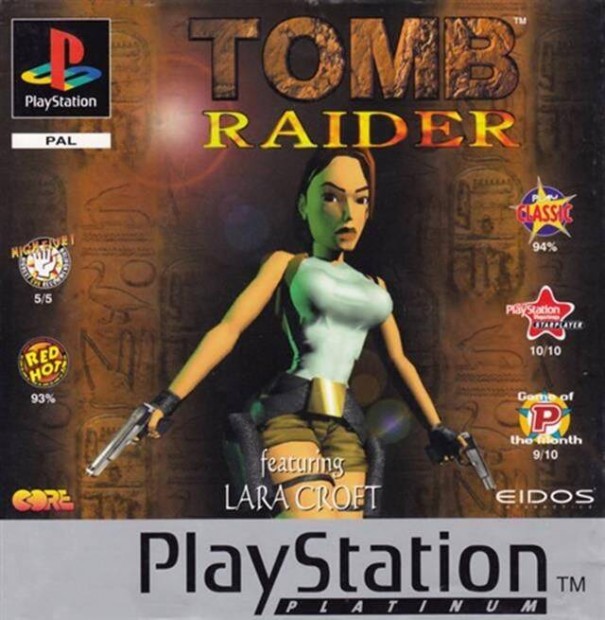 Tomb Raider, Platinum Ed., Mint PS1 jtk
