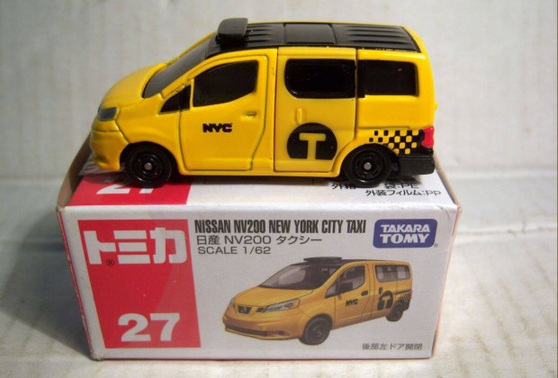 Tomica No.27 Nissan NV200 Taxi (2nd) 1:62 (2017) j