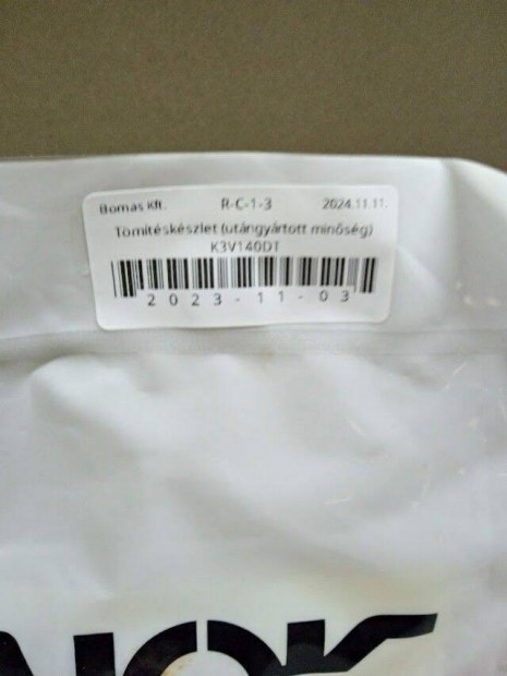 T�m�t�sk�szlet (ut�ngy�rtott min�s�g) K3V140DT