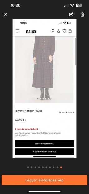 Tommy Hilfiger "Tartan" dress/ruha/M