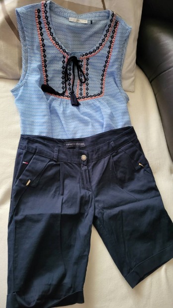Tommy Hilfiger sötétkék női rövid nadrág.