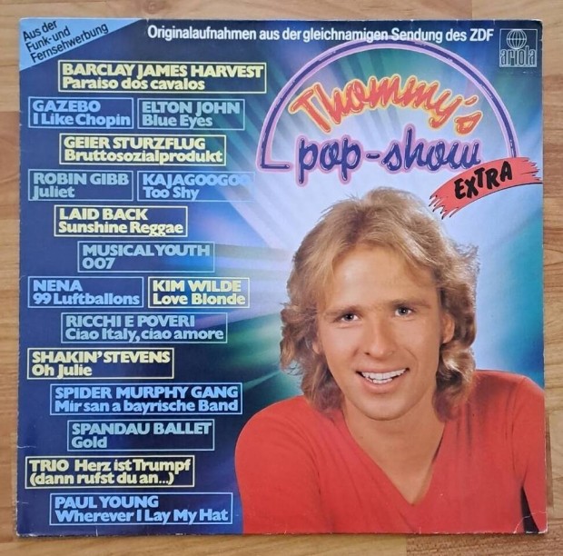 Tommy's Pop Show bakelit lemez újszerű állapotban
