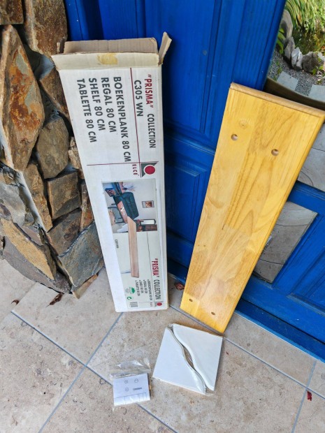 Tömör fa falipolc új állapotú polc 80 cm széles eladó