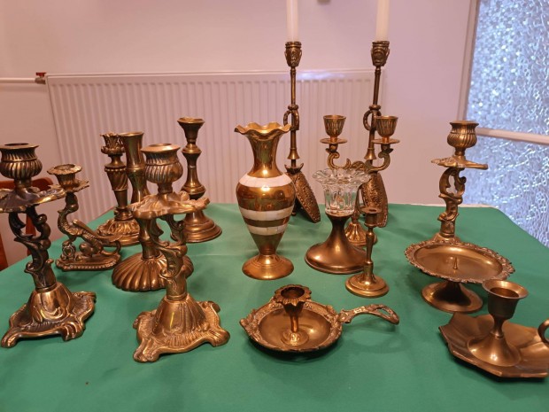 T�m�r r�z gyertyatart� k�szlet