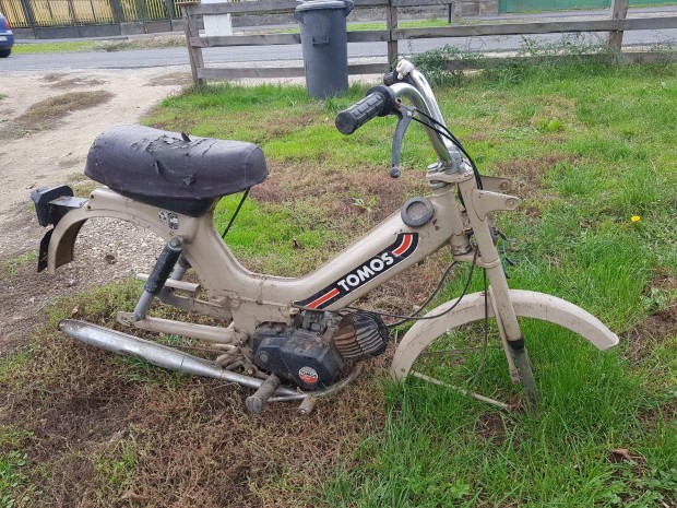 Tomos 5P robog moped vz blokkal, kerekekkel,  fellelt llapotban 