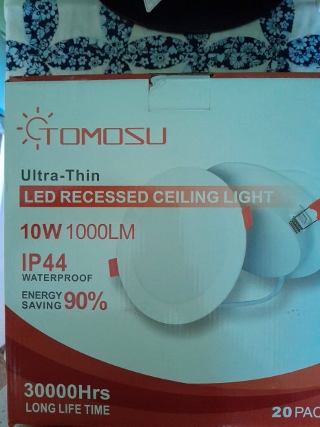 Tomosu LED spotlmpa 10w 1000Lumen IP44 20db