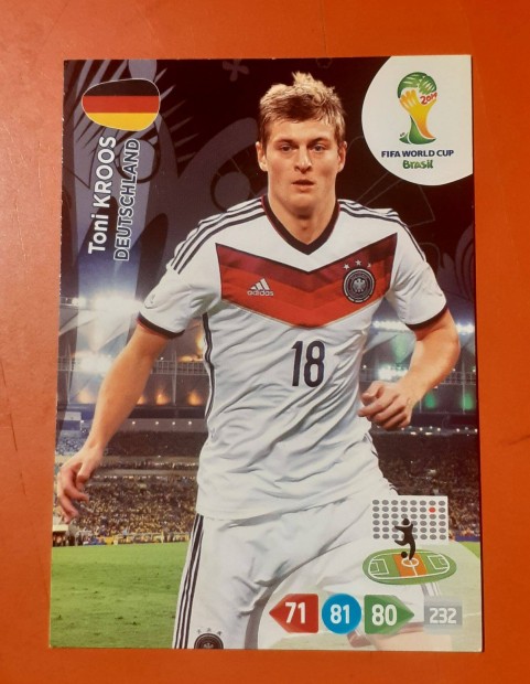 Toni Kroos Panini World cup Brasil 2014 focis krtya