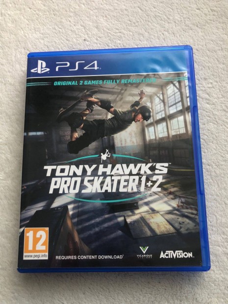 Tony Hawk's Pro Skater 1+2 Ps4 Playstation 4 játék
