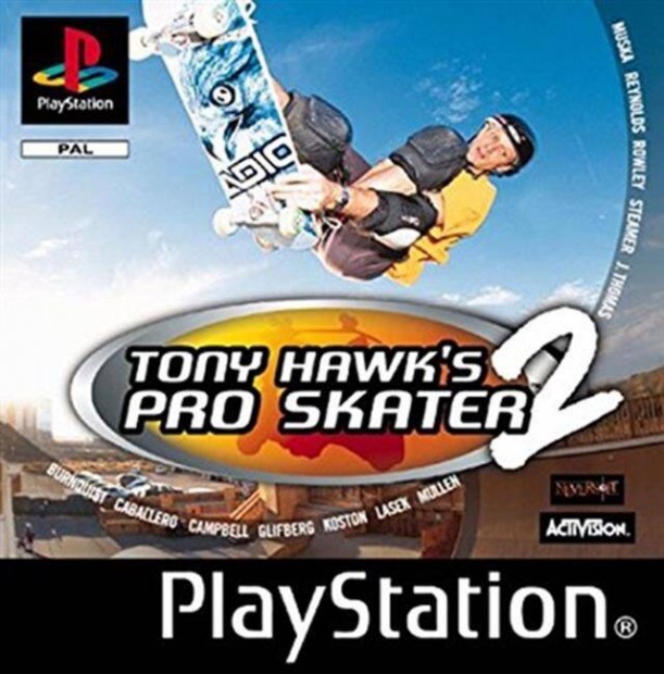 Tony Hawk's Pro Skater 2, Boxed eredeti Playstation 1 jtk