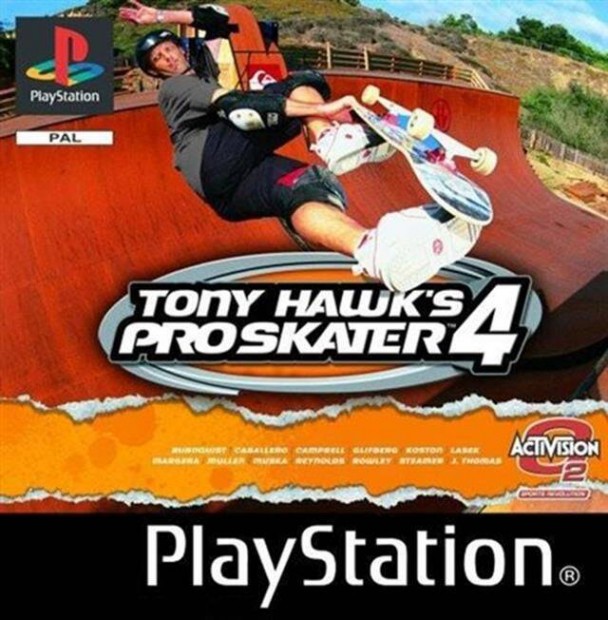 Tony Hawk's Pro Skater 4, Boxed eredeti Playstation 1 jtk