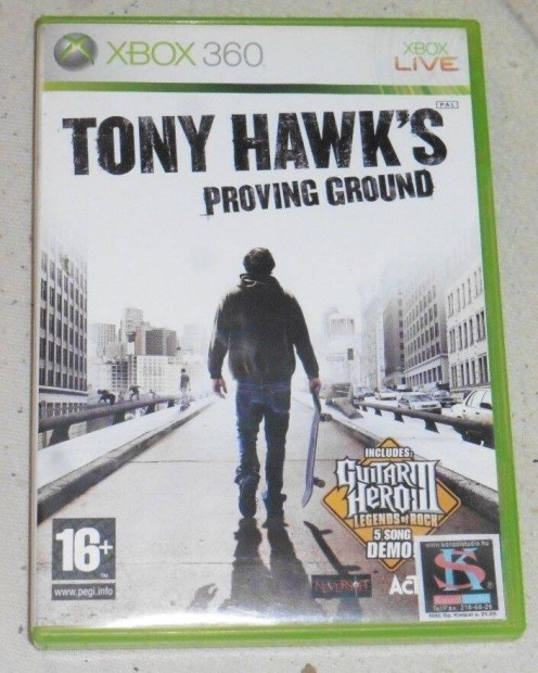 Tony Hawk's Proving Ground (Grdeszks) Gyri Xbox 360 Jtk akr fl