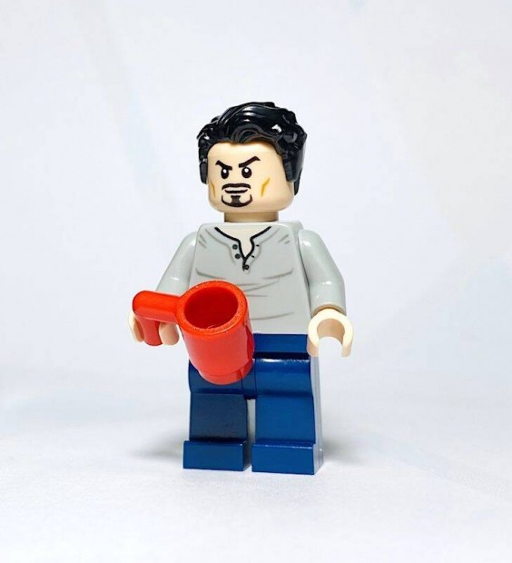 Tony Stark Eredeti LEGO minifigura - Super Heroes 76167 Vasember - j