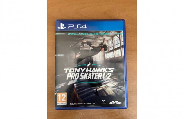 Tony hawks pro skater 1+2 ps4-re elad!