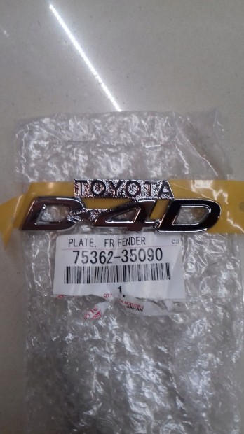 Toyota Hilux Emblma  D4D  75362-35090 elad