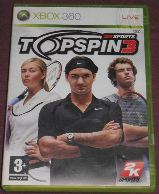 Top Spin 3. (Tenisz, Tennisz) Gyri Xbox 360 Jtk akr flron