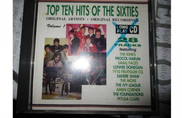 Top ten hits of the sixties CD lemez elad