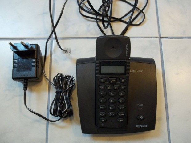 Topcom vezeték nélküli vonalas telefon eladó, kifogástalanul működik
