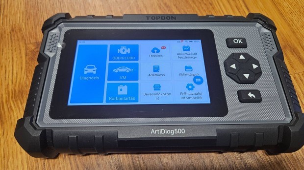 Topdon Artidiag500 OBD2 szkenner �lettartam friss�t�s. Magyar nyelv�
