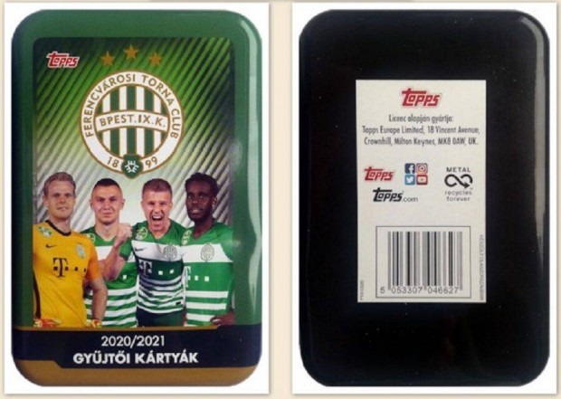 Topps 2020-2021 Bontatlan 29 darab alrt Ferencvros krtya szett