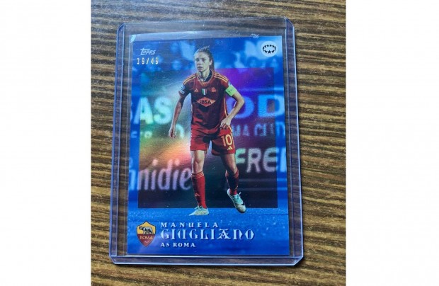 Topps Aitana Bonmati Platinum Set - Manuela Giugliano /49 - AS Roma