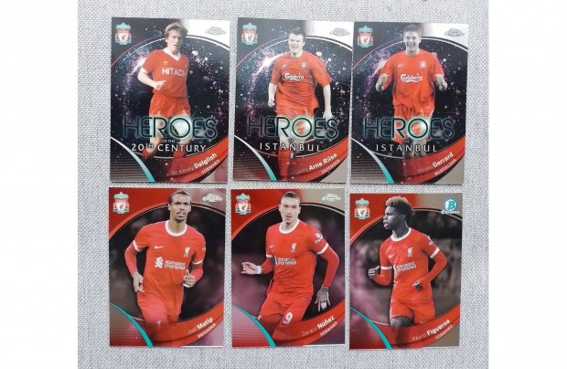 Topps Chrome 2023/24 Liverpool focis krtyk